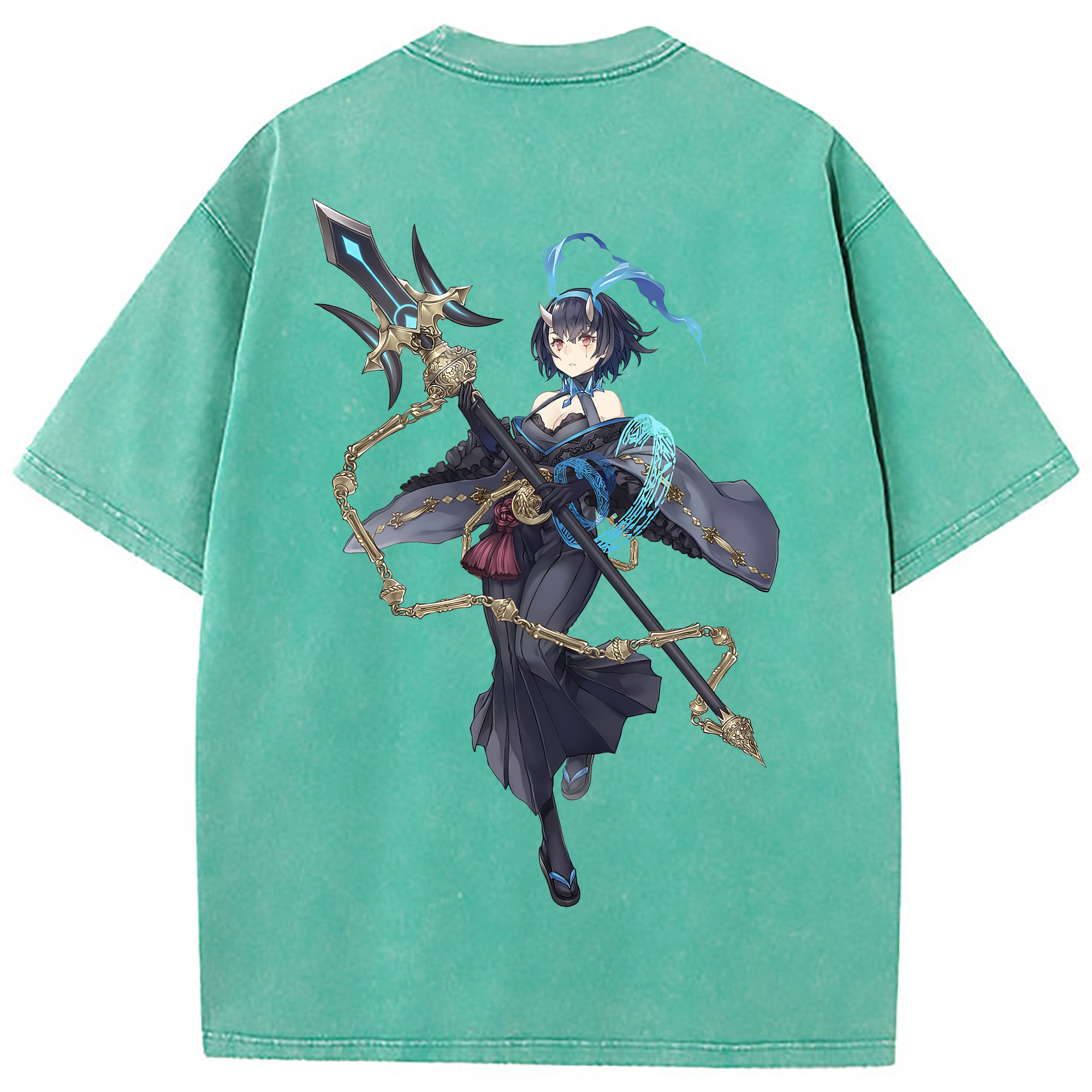 （画像用） 転スラ Regarding Reincarnated to Slime 綿100% ヴィンテージ風 半袖Tシャツ（背面プリント）